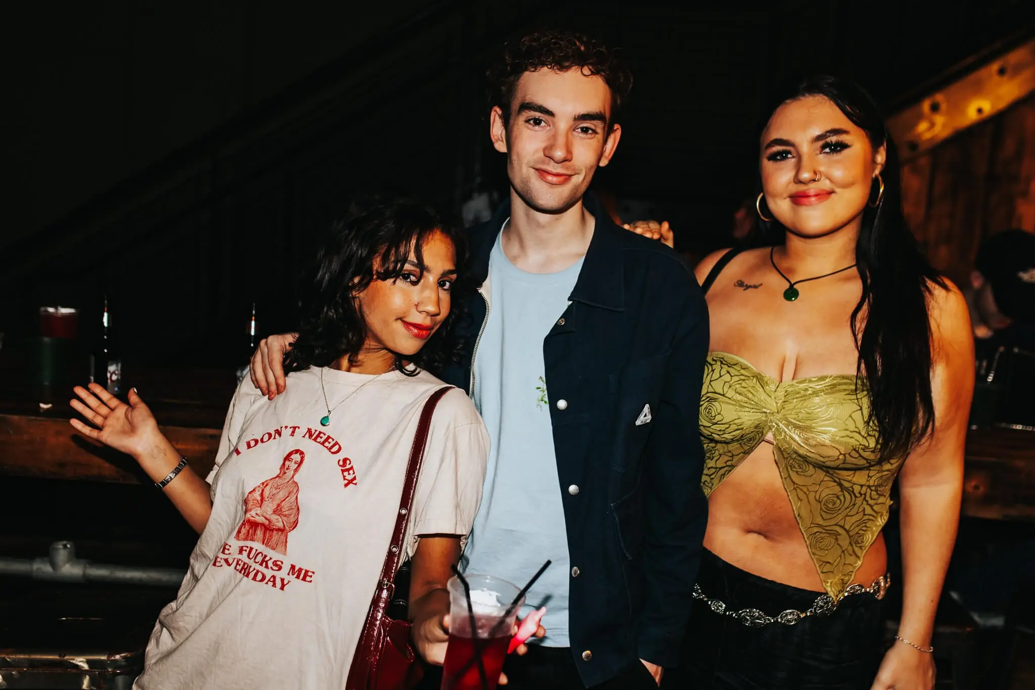 Friends on a night out at Thompsons
