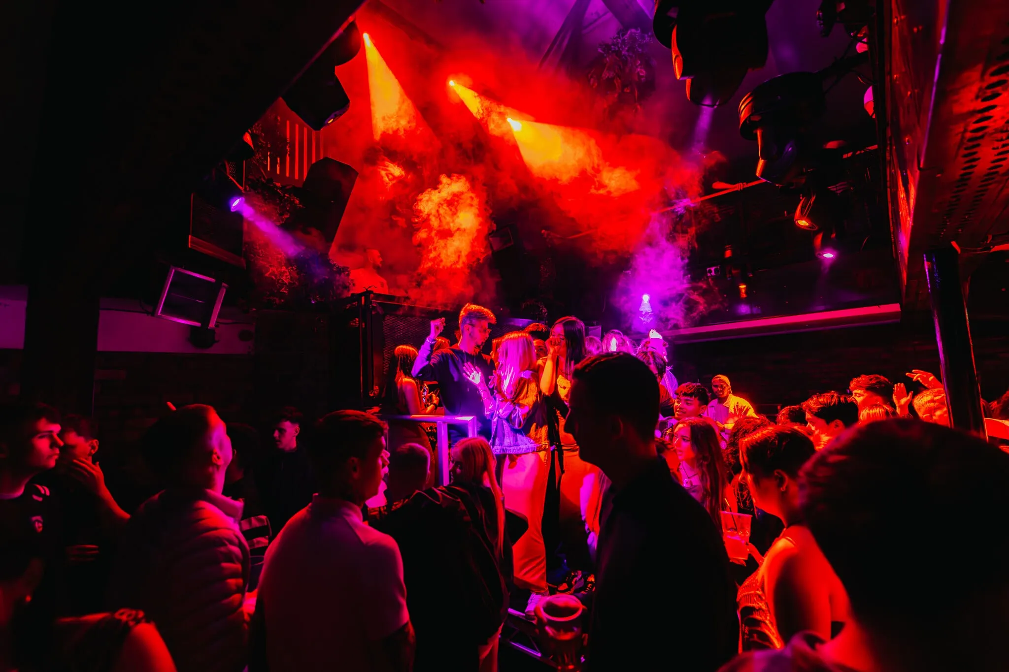 The dancefloor at Thompsons under full lights