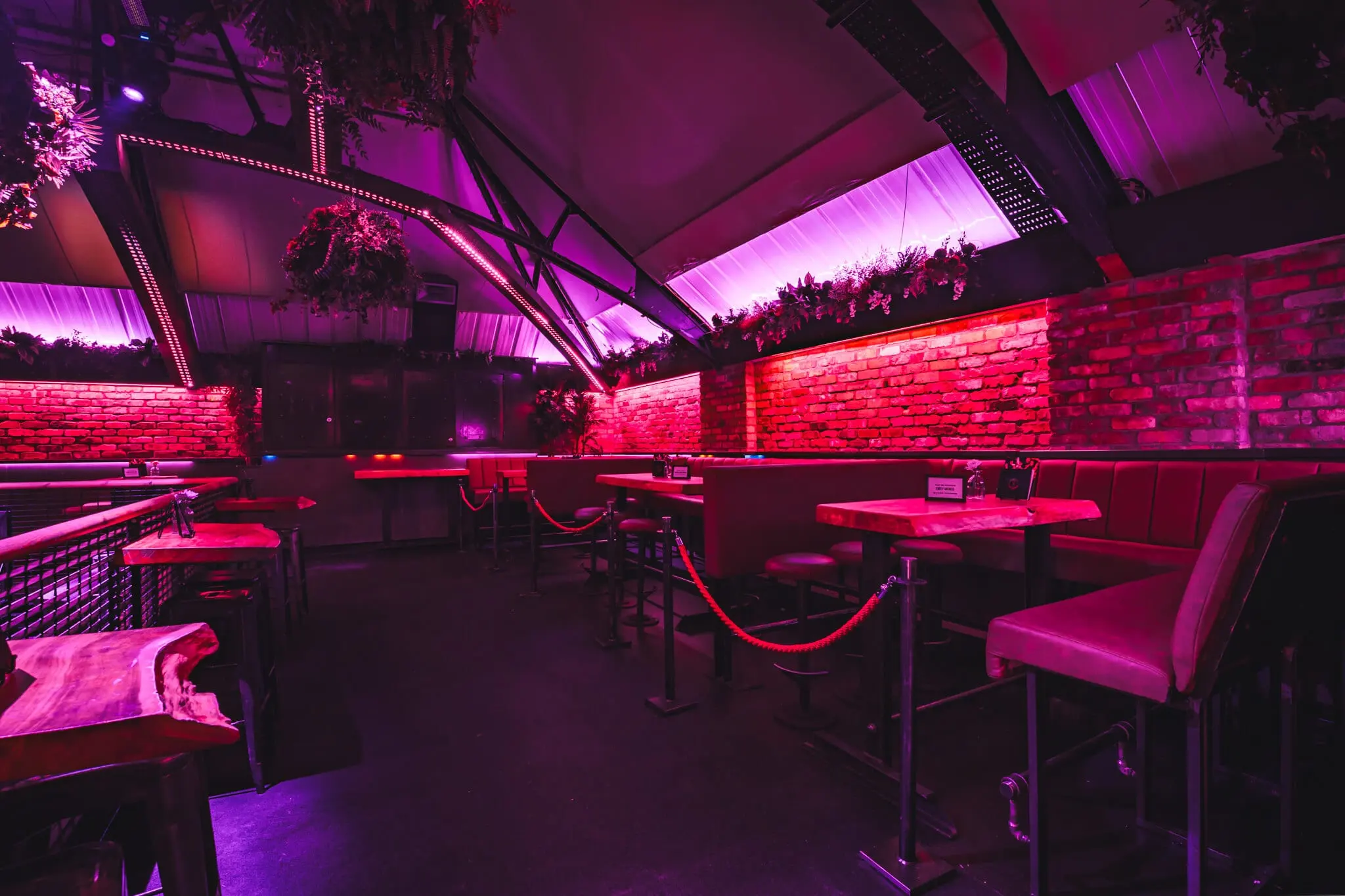 The venue at Thompsons set up for a private event